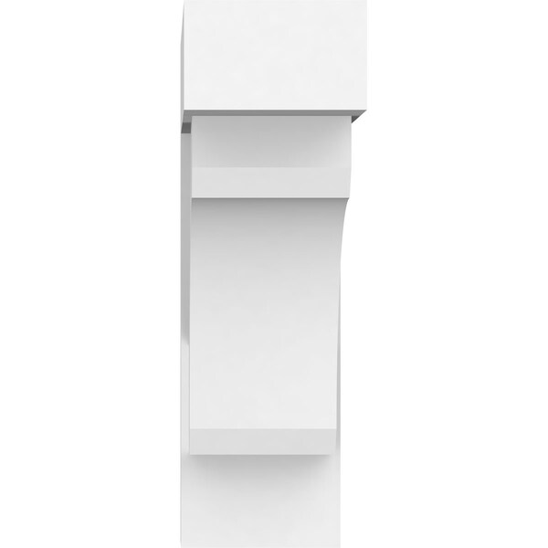 Standard Legacy Architectural Grade PVC Bracket With Block Ends, 5W X 16D X 16H